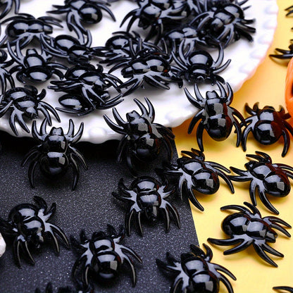28x31mm Halloween Black Spider Acrylic Beads