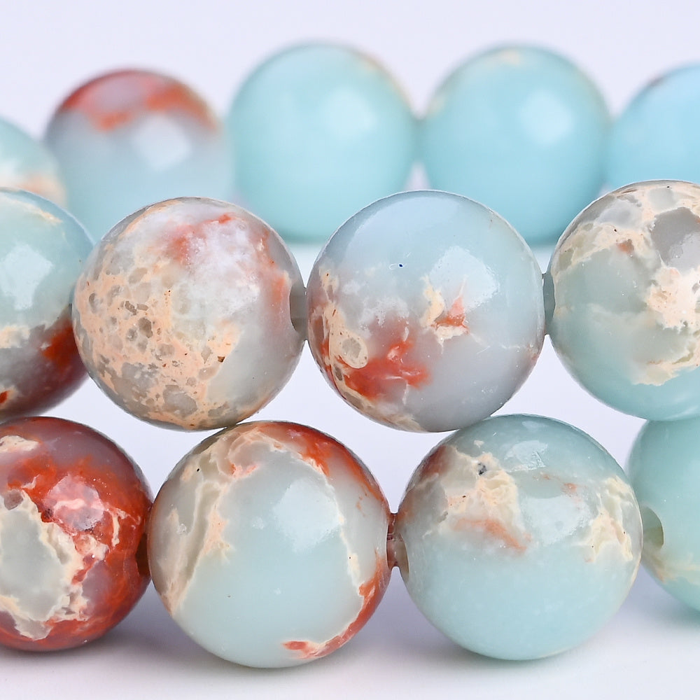 6/8/10mm Shoushan Stone Beads