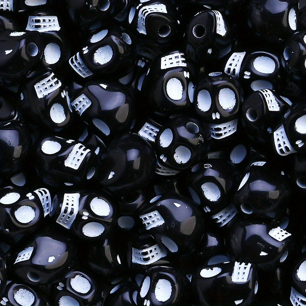 Halloween Acrylic Skull Beads
