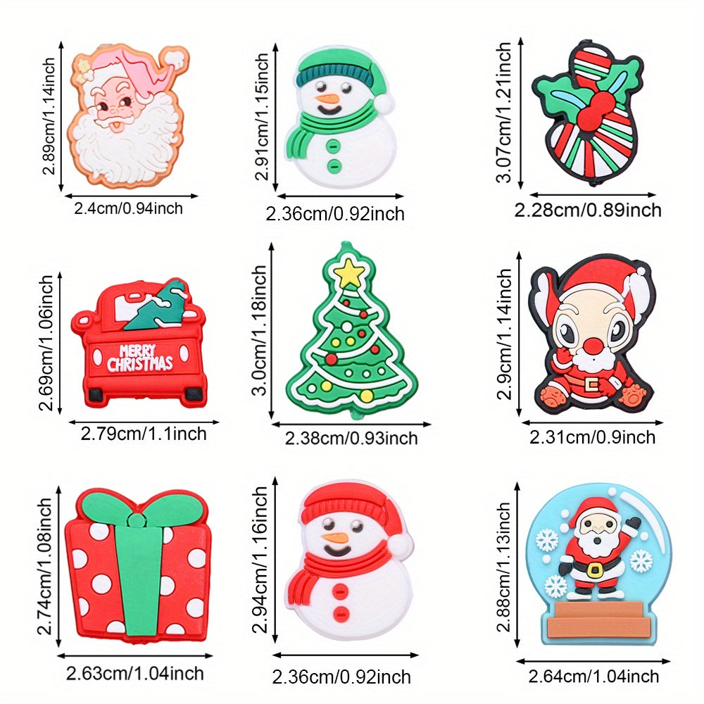Christmas Silicone Flat Back Beads