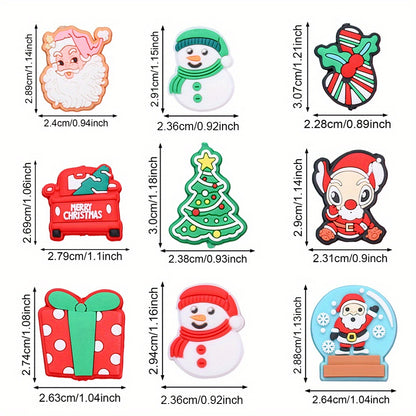 Christmas Silicone Flat Back Beads