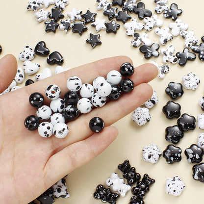 Multicolor Cylinder Tube CCB Spacer Beads