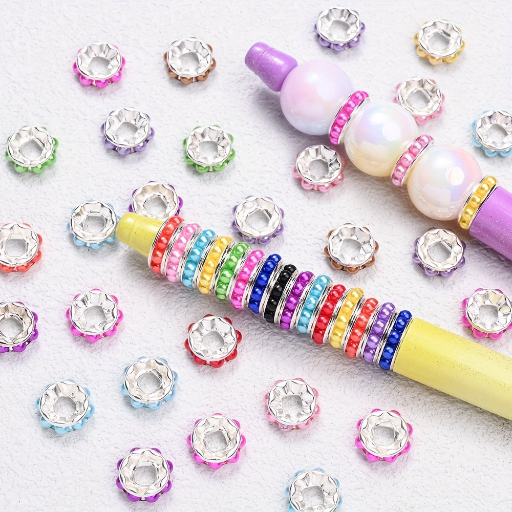 Romantic Golden CCB Heart Spacer Beads