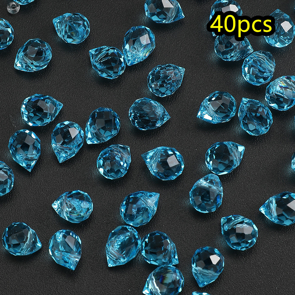 AB Color Faceted Strawberry Glass Beads