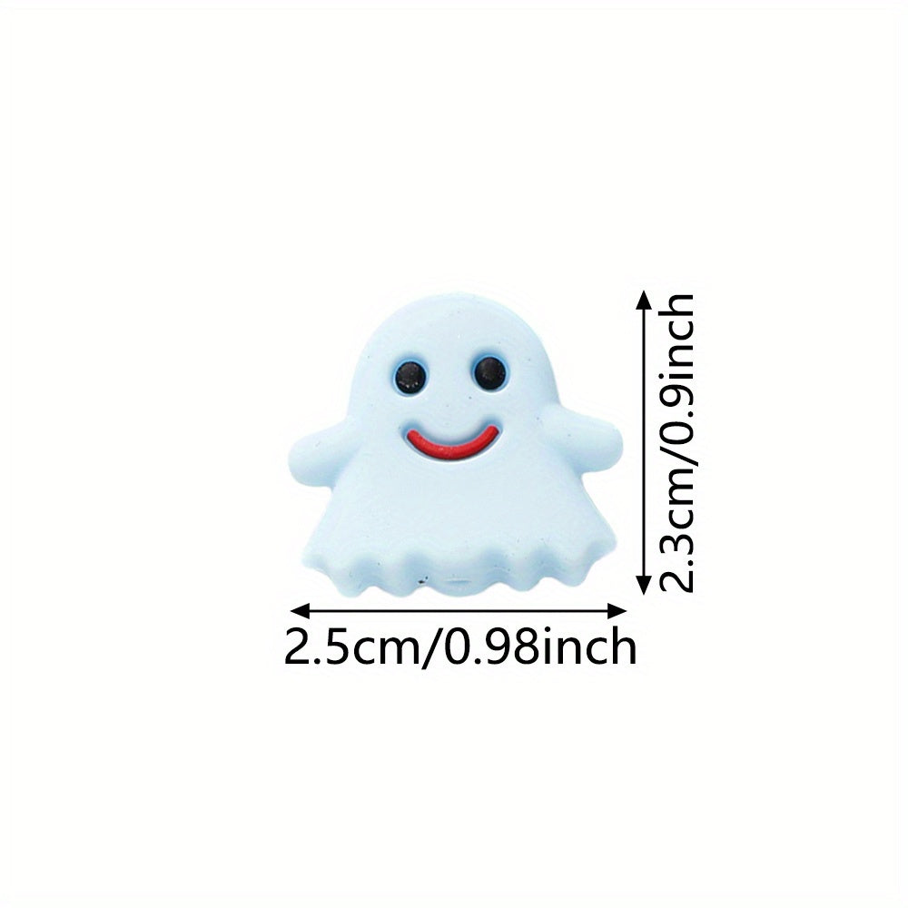 10pcs 23x25mm Halloween Ghost Silicone Beads