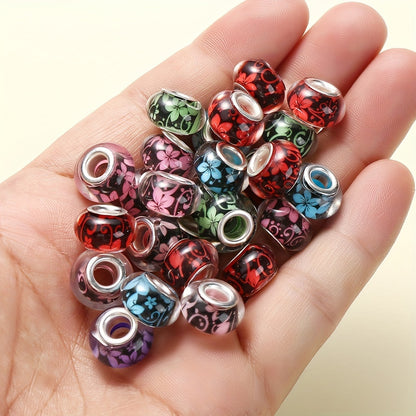 Gradient Watercolor Halo Acrylic Round Beads