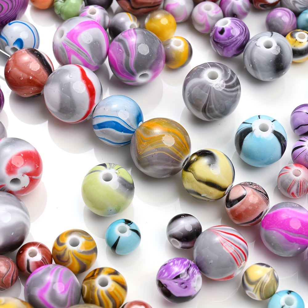 10/20/30/50/100pcs Colorful Imitation Stone Acrylic Beads