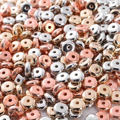 6mm Flat Round Plastic Spacer Beads