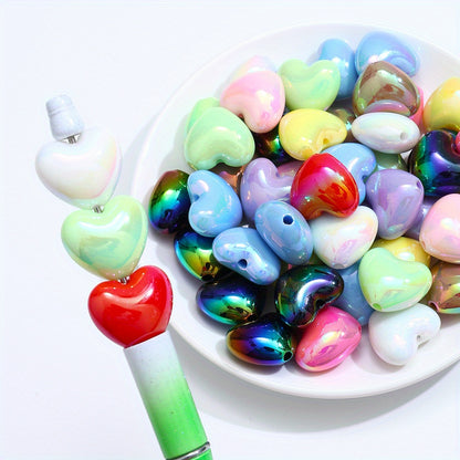 19×22mm Big Heart Acrylic Beads