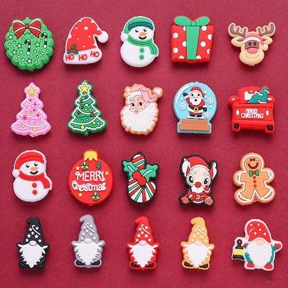 Christmas Silicone Flat Back Beads