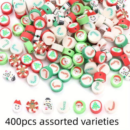 Christmas Polymer Clay Beads