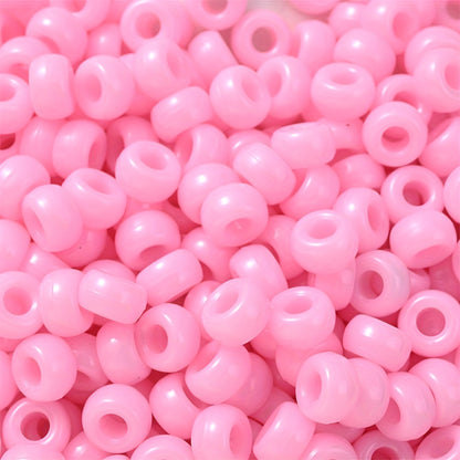 Black and White Plum Blossom Acrylic Spacer Beads