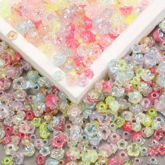 100/200pcs Tiny Valley Lily Flower Beads