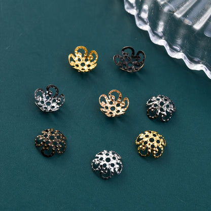 Golden and Silvery Teardrop Rice Shape Acrylic Spacer Beads