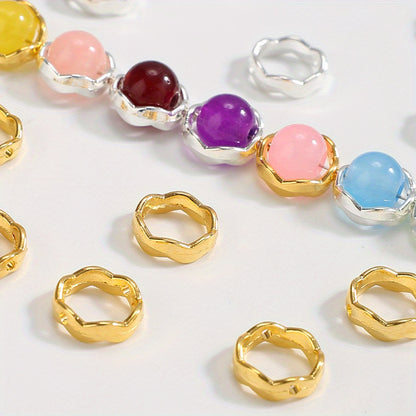12mm Alloy Circle Spacer Beads