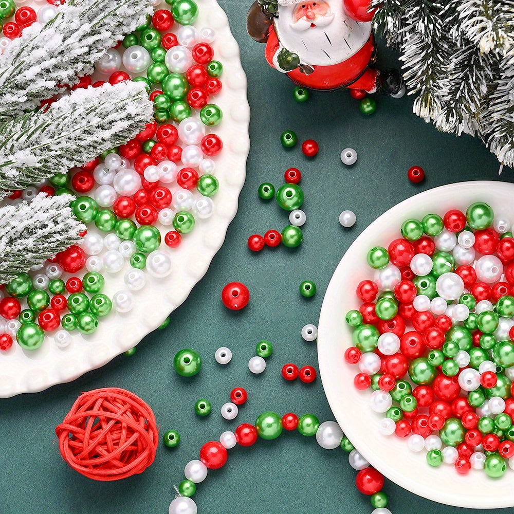 Christmas Imitation Pearl Acrylic Beads