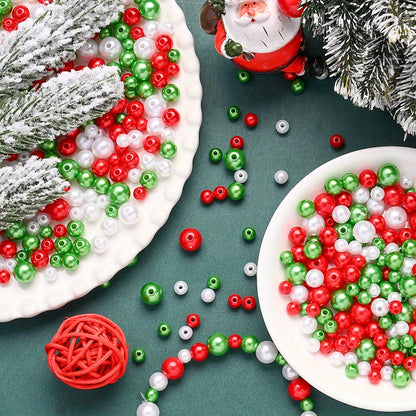 Christmas Imitation Pearl Acrylic Beads