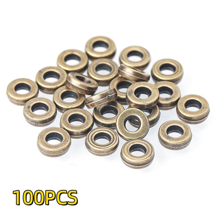 100pcs 6mm Golden & Silvery CCB Large Hole Beads