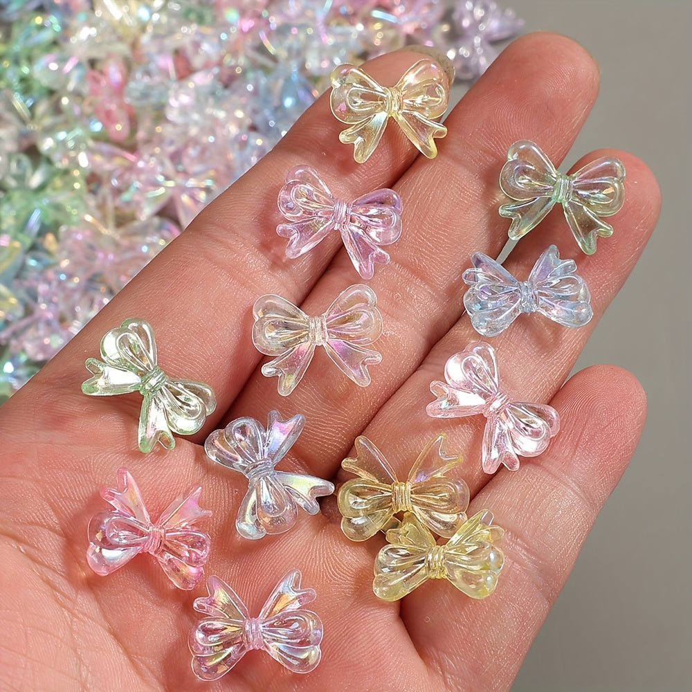 Silvery Core Acrylic Pattern Round Beads