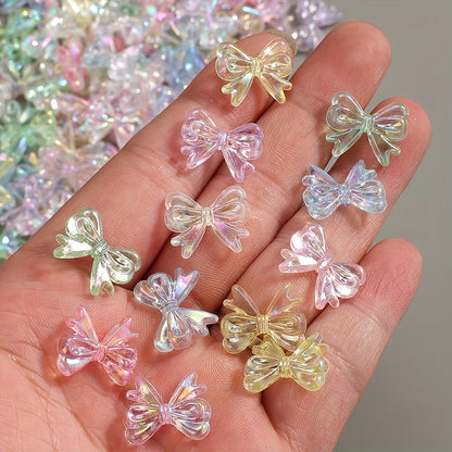 Silvery Core Acrylic Pattern Round Beads