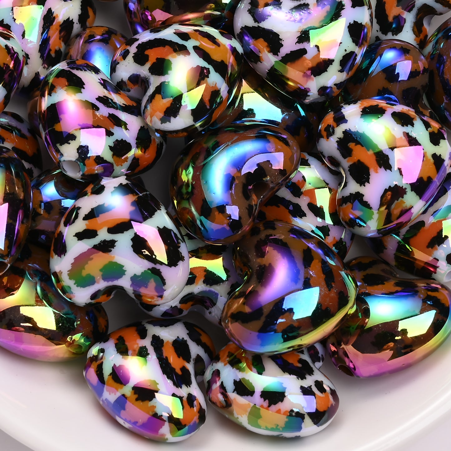 Colorful Bowknot Silicone Spacer Beads