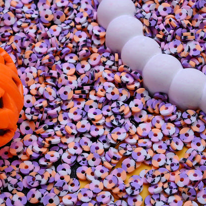6mm Halloween Soft Clay Slice Beads
