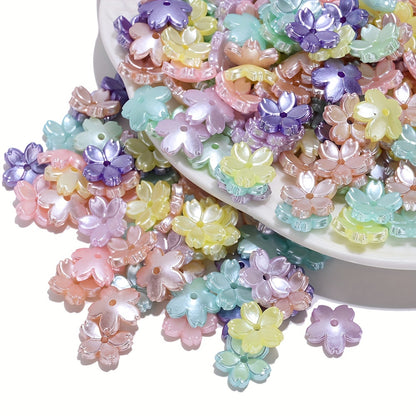 Pentagram Acrylic Round Spacer Beads