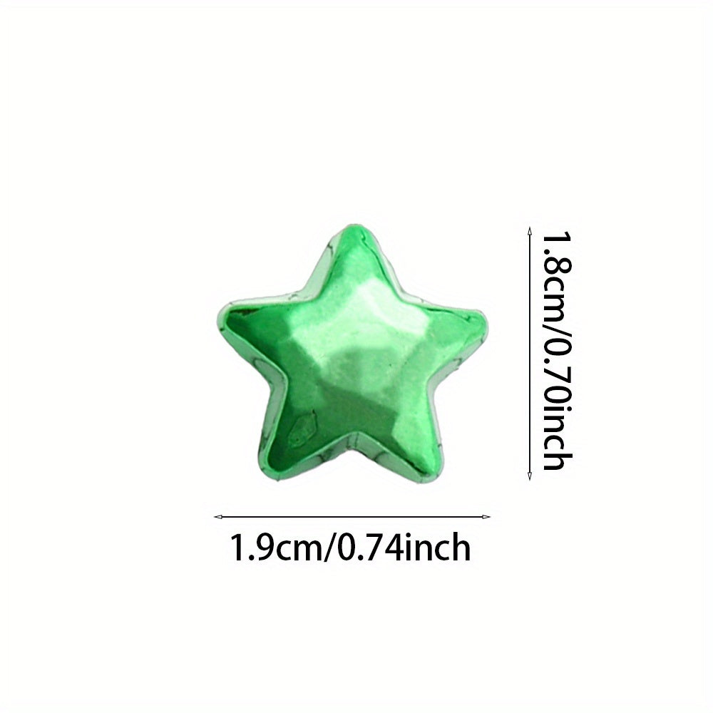 18x19mm Christmas Star Acrylic Beads