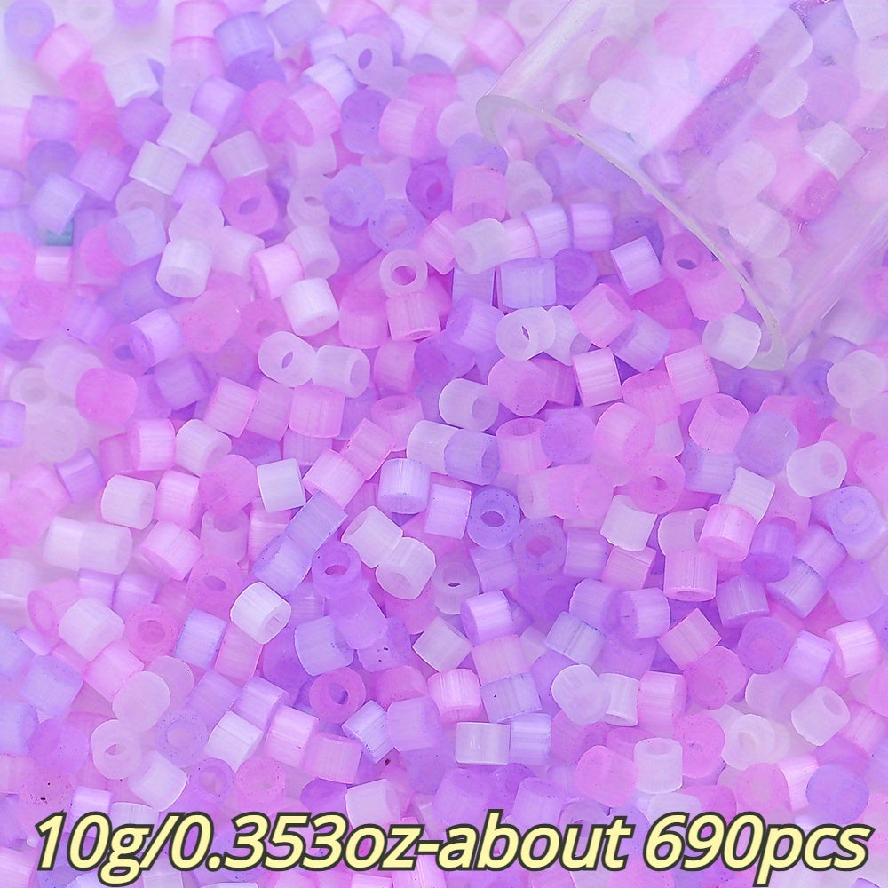 2.5mm Cat Eye Cylindrical Glass Rice Beads