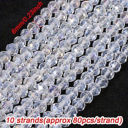 Resin AB Shiny Rhinestone Spacer Beads
