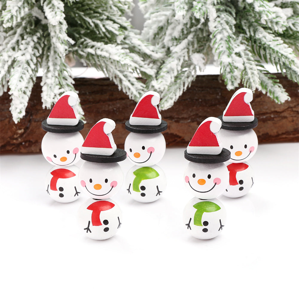 5Pcs Shiny 20mm Mixedcolor Acrylic Christmas Beads Watermelon Striped Round Beads DIY Jewelry Making and Handmade Accessories