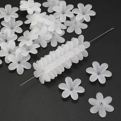 50pcs/set Matte Bauhinia Flower Holder Acrylic Beads