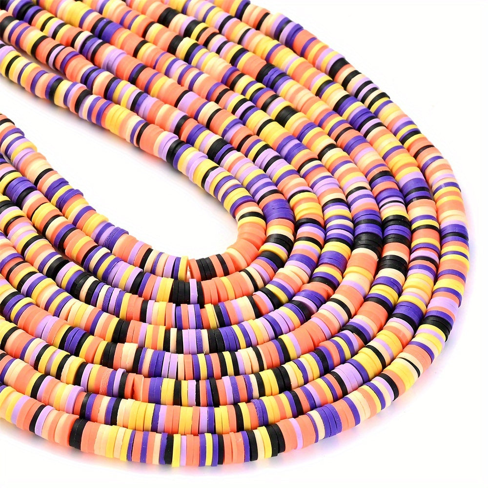 6mm Halloween Clay Slice Beads
