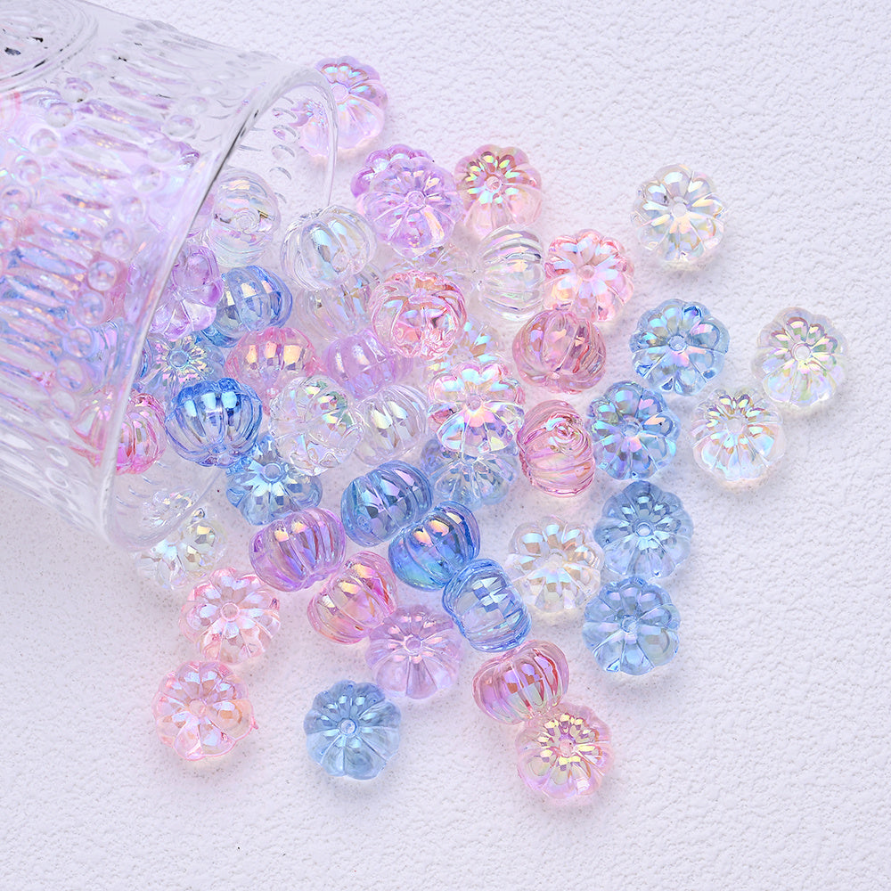 15mm UV Coated Pumpkin Acrylic Beads