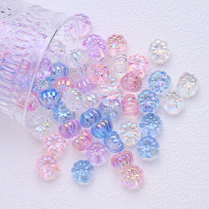 15mm UV Coated Pumpkin Acrylic Beads
