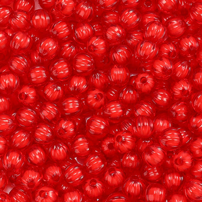 8/10mm Transparent Pumpkin Acrylic Beads