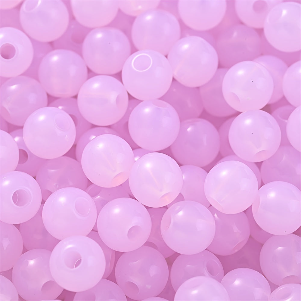 Colorful Mix Style Acrylic Gradient Round Spacer Beads