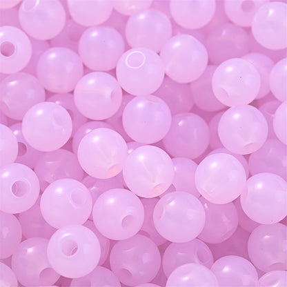Colorful Mix Style Acrylic Gradient Round Spacer Beads