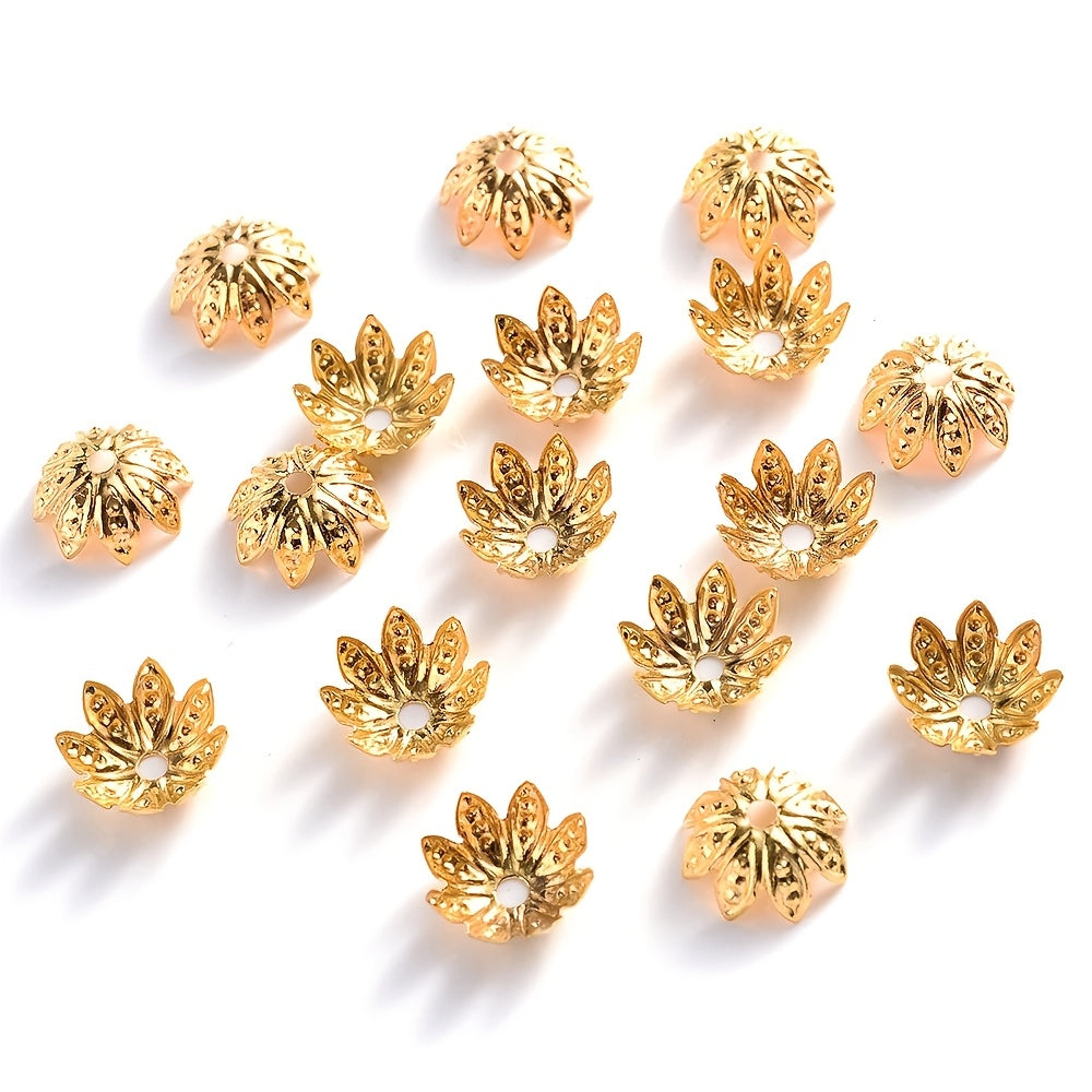 Hollow Flower End Bead Cap Torus Spacer Beads