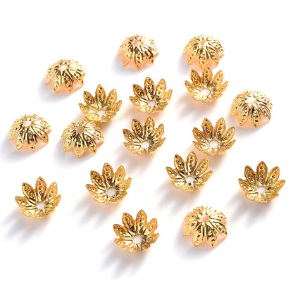 Hollow Flower End Bead Cap Torus Spacer Beads