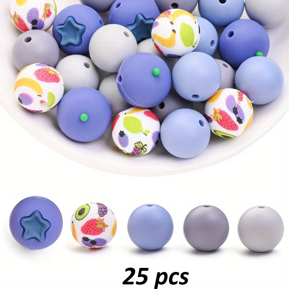 3D Fruit Series Silicone Scent Beads Set