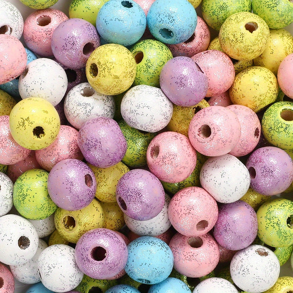 Mix Color Wooden Round Spacer Beads