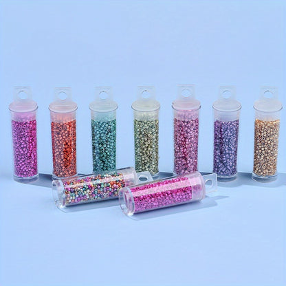 2mm Antique Color Glass Tube Beads