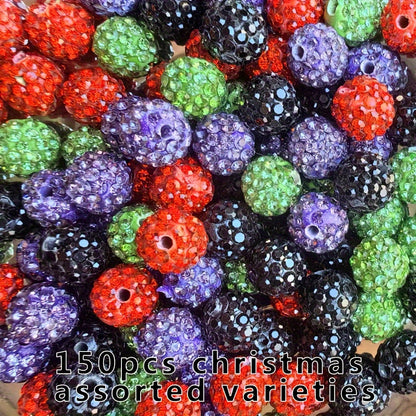 15mm Christmas Silicone Spacer Beads