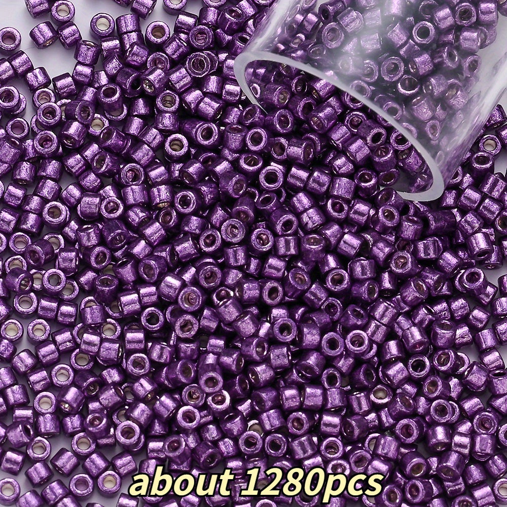 2mm Antique Color Glass Tube Beads