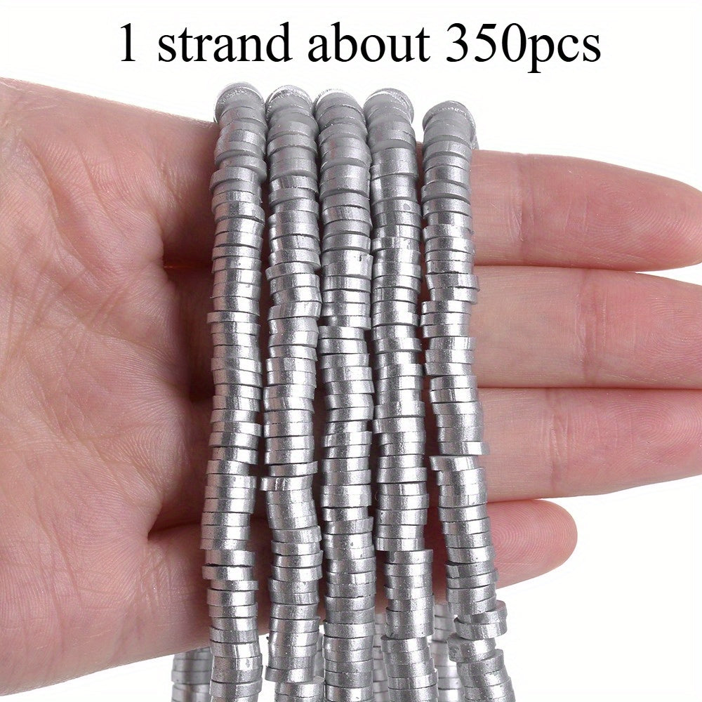1 Strand 6mm AB Shiny Heishi Clay Beads