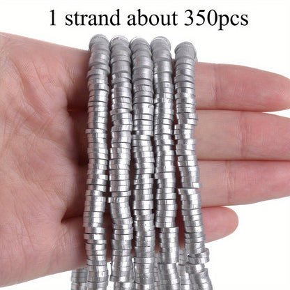 1 Strand 6mm AB Shiny Heishi Clay Beads