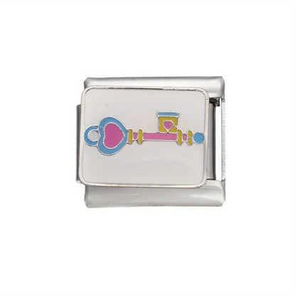 1pc 9x10mm Stainless Steel Module Charm Bead
