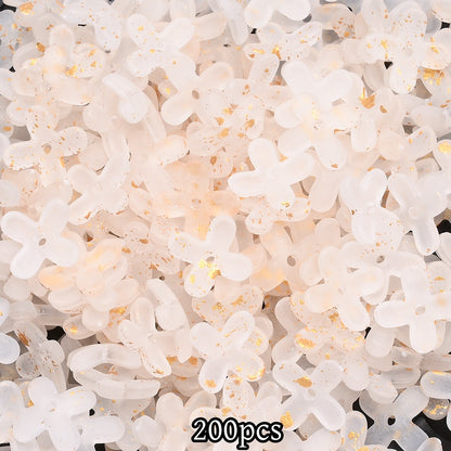 200pcs 10mm Golden Flower Cap Spacer Beads