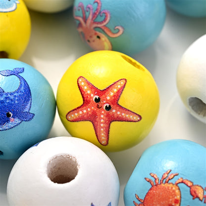 Christmas Themed Silicone Round Abacus Spacer Beads